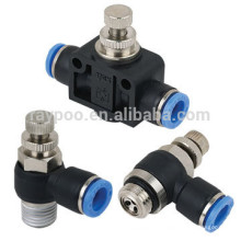 Alta qualidade Plástico Pneumático Fitting Push Em Fitting Pneumático Fabricante Na China